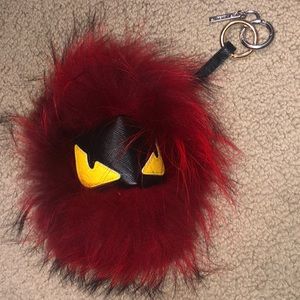 On hold — Fendi monster bag charm keychain